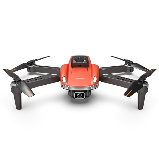 Dron AERIUM KF 4K Dual Camera portocalie - 2 baterii