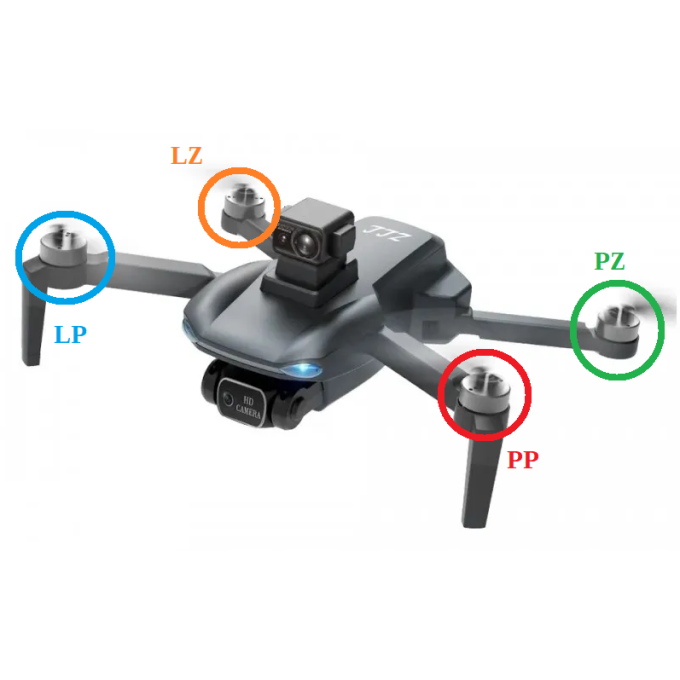 Braț de schimb cu motor pentru drona AERIUM MAX 108 LASER