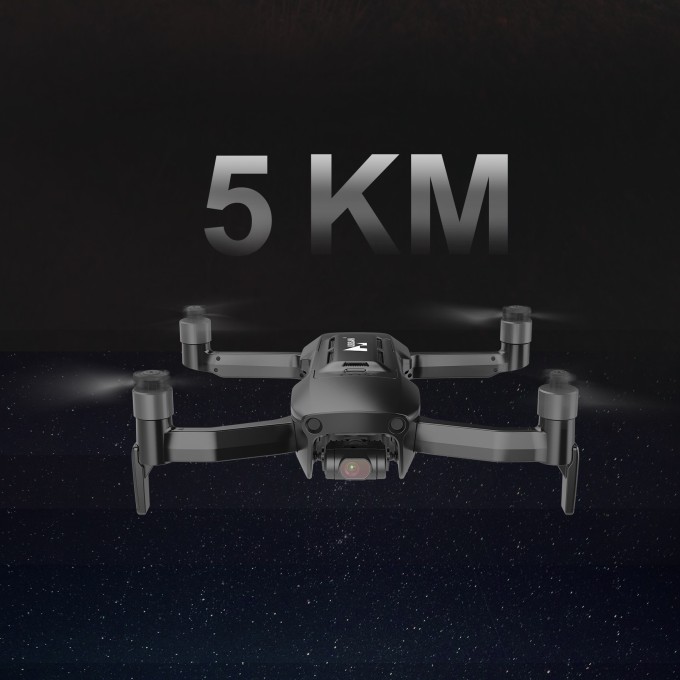 Dron AERIUM Hubsan Blackhawk 2 GPS 4K Combo negru - 2 baterii