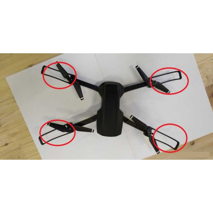 Set de înlocuire a 4 protectori de elice pentru dronă AERIUM KF 4K