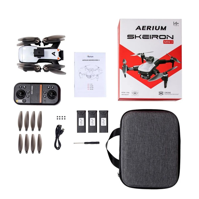 Dron AERIUM SKEIRON MINI 3, 3 baterii