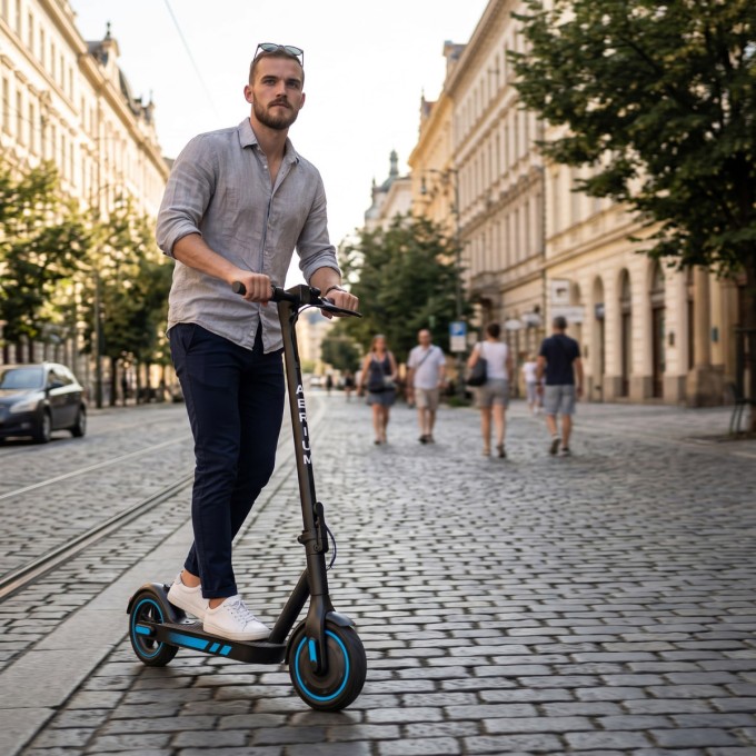 Trotineta electrica AERIUM MaxRide T500 albastră