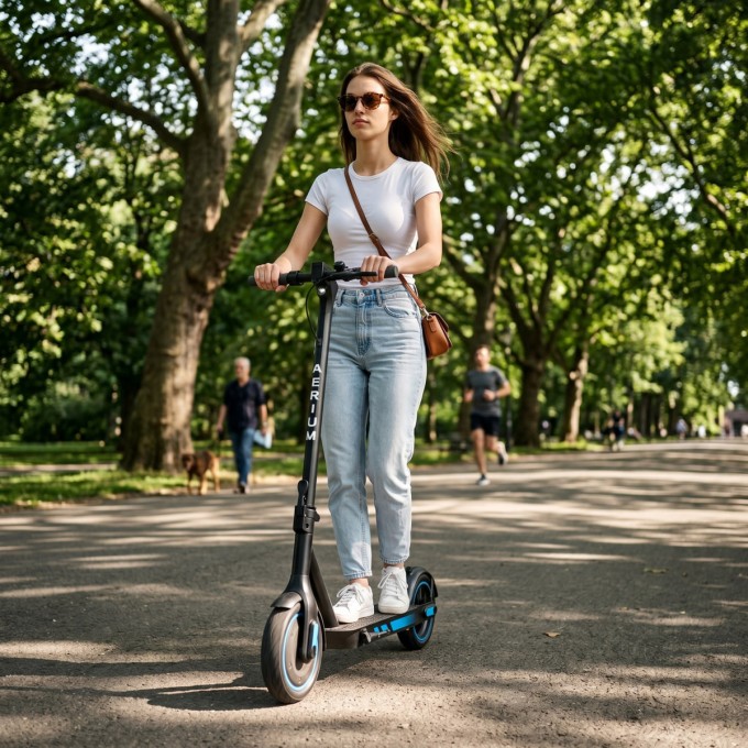 Trotineta electrica AERIUM MaxRide T500 albastră