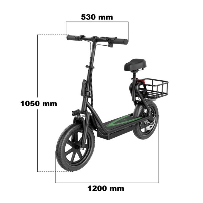 Trotineta electrica AERIUM AOVO PRO COMFORT V2 neagră