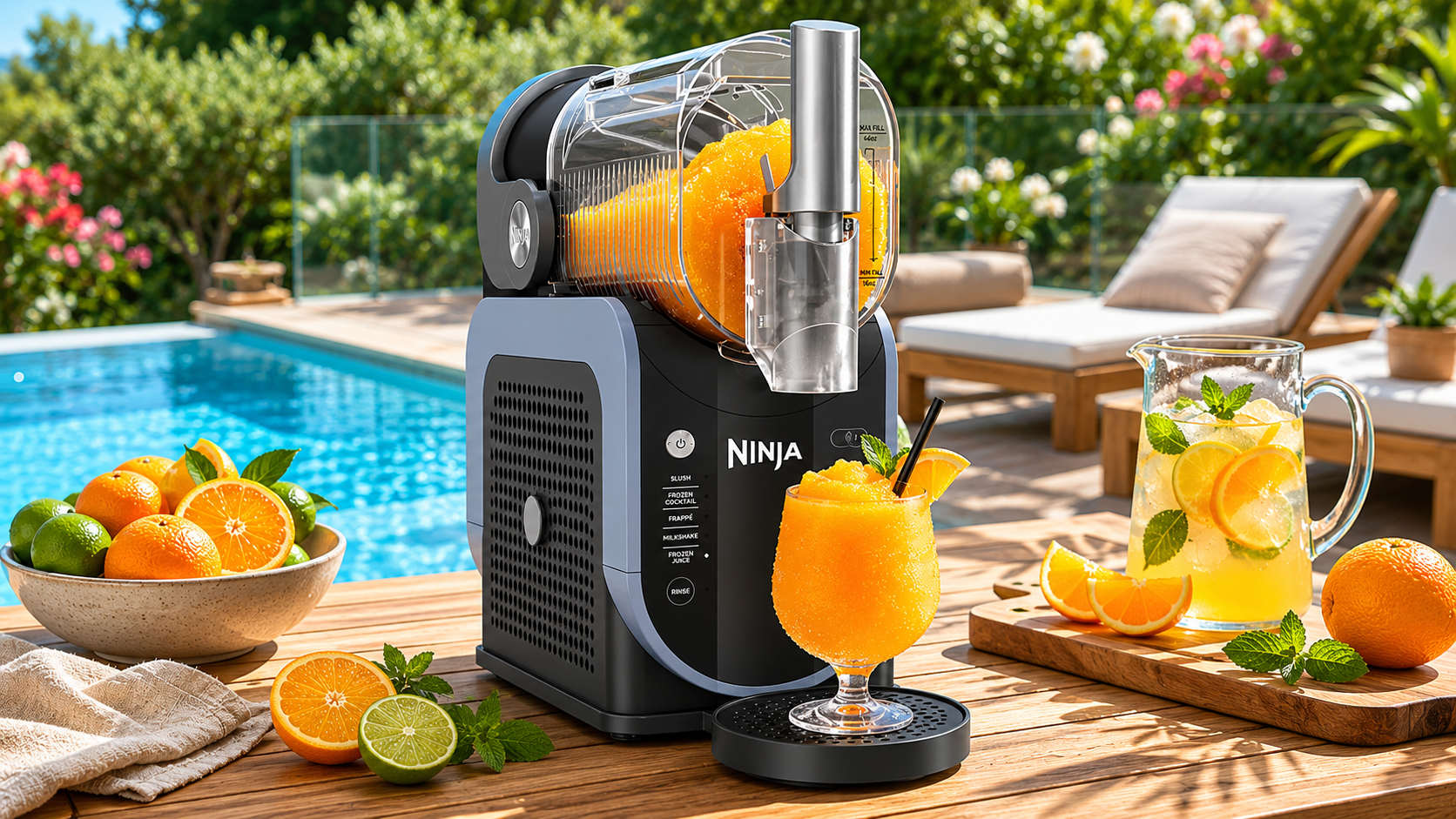 Aparat pentru gheață granulată Ninja FS301EU SLUSHi în utilizare